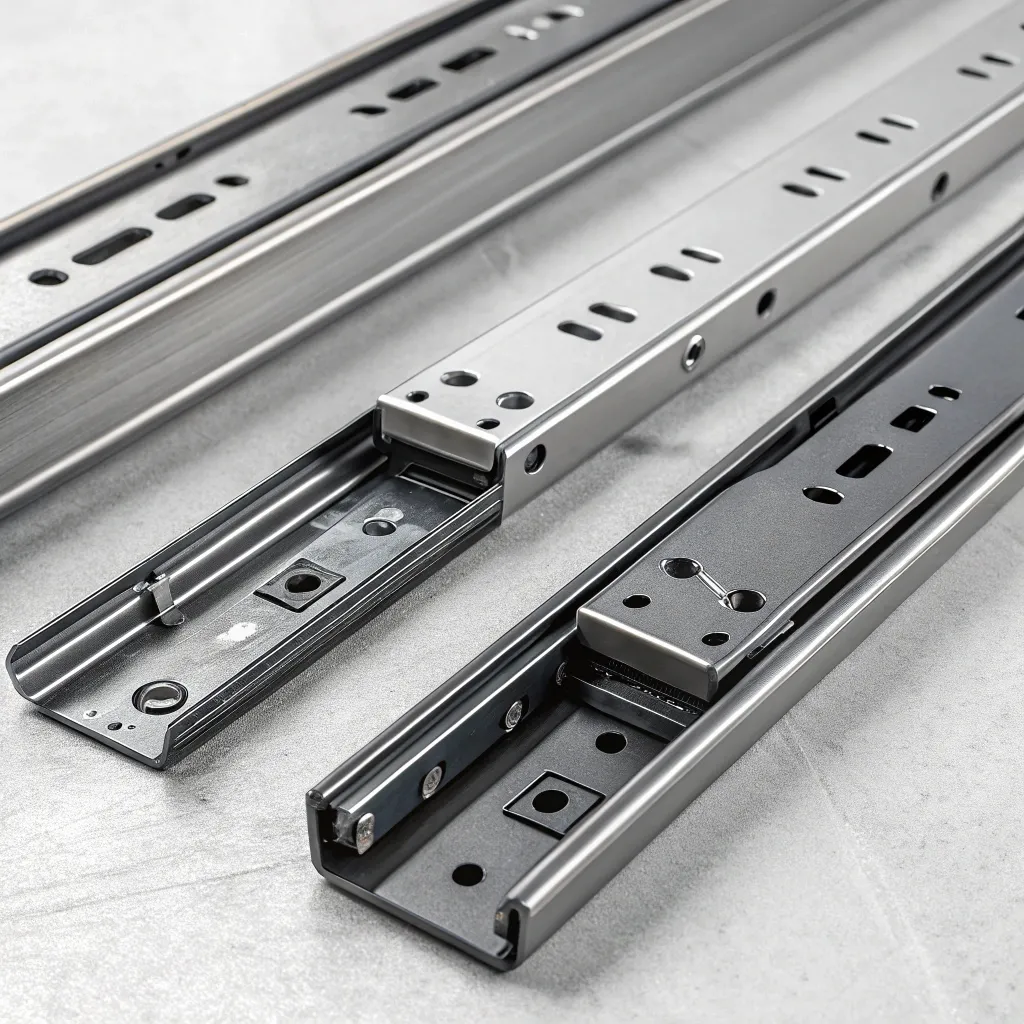 Heavy-duty drawer slides for smooth opening and closing